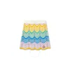 Casablanca Ladies Gradient Wave Gradient Wave Crochet Skirt In Blue