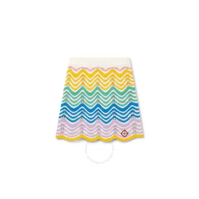 CASABLANCA CASABLANCA LADIES GRADIENT WAVE GRADIENT WAVE CROCHET SKIRT