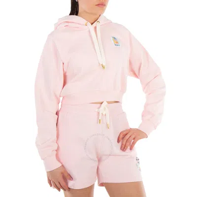 Casablanca Short Long-sleeved Sweater In Pink