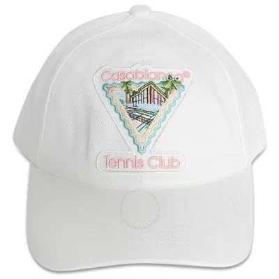 Casablanca Ladies Maison De Reve Embroidered Patch Cap In White
