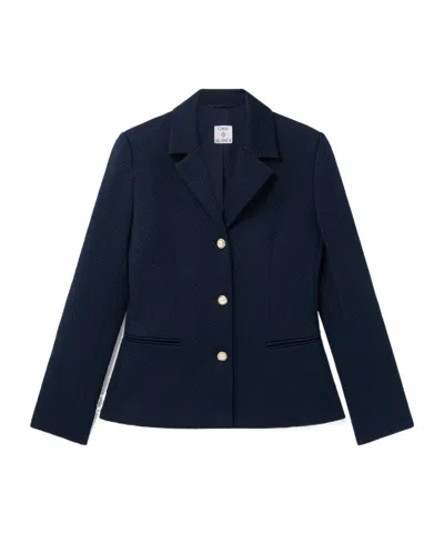 CASABLANCA MONOGRAM-JACQUARD SINGLE-BREASTED JACKET
