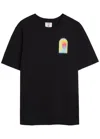 Casablanca Black L'arche Organic Cotton T-shirt<br/> In Black