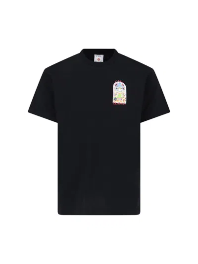 CASABLANCA L'ARCHE T-SHIRT - BLACK