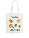 Casablanca Large Crochet Tote Bag In White