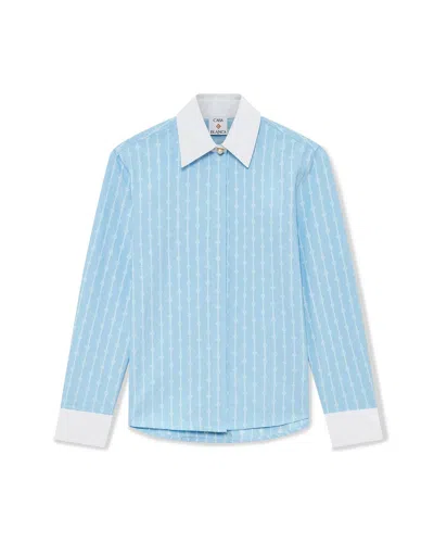 Casablanca Laurel Classic Shirt In Blue