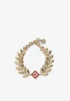 Casablanca Golden Leaves Laurel Bracelet In Gold