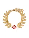 Casablanca Golden Leaves Laurel Bracelet In Gold