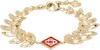 Casablanca Laurel Leaf Bracelet In Gold