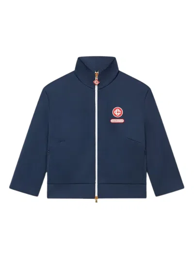 Casablanca Laurel-logo Track Jacket In Blue