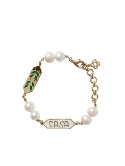 Casablanca Laurel Pearl Bracelet