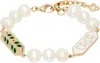 Casablanca Laurel Pearl Bracelet In Gold
