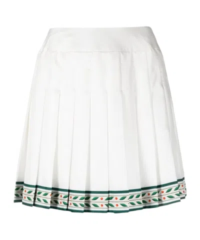 CASABLANCA CASABLANCA LAUREL SATIN TENNIS SKIRT