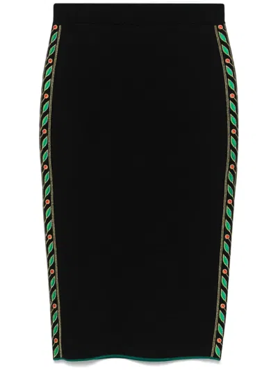 Casablanca Laurel Skirt In Black