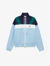 Casablanca Pinstripe Laurel Zip-up Track Jacket In Blue