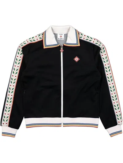 Casablanca Laurel Track Jacket In Black