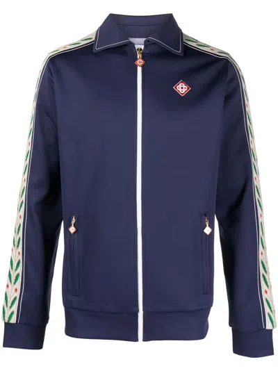 Casablanca Laurel Track Jacket In Blue