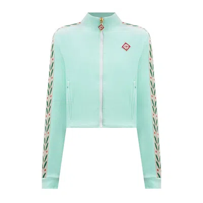 Casablanca Laurel Track Top In Green