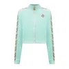 Casablanca Laurel Track Top In Green