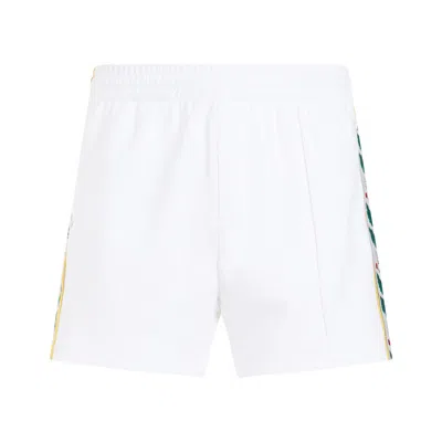 Casablanca Laurel Track White Polyester Shorts