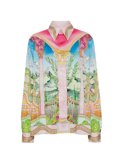 Casablanca Le Jardin Ideal Shirt In Multi