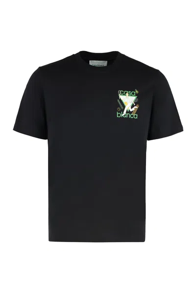 Casablanca Le Jeu T-shirt In Black