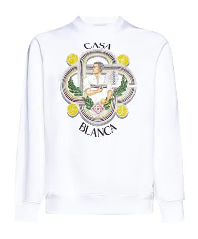 CASABLANCA CASABLANCA LE JOUEUR CREWNECK SWEATSHIRT