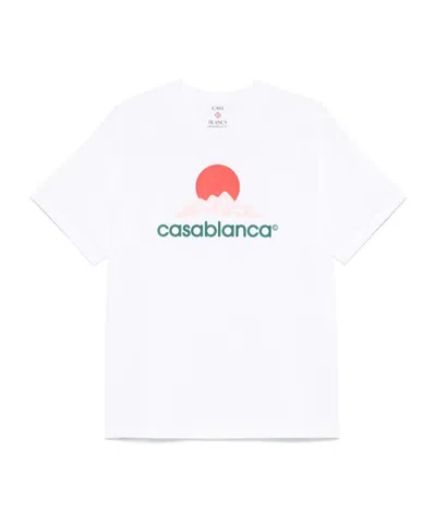 CASABLANCA LE JOUEUR ORGANIC-COTTON T-SHIRT