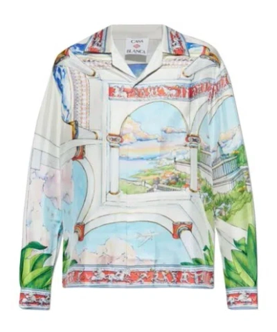 CASABLANCA CASABLANCA LE PASSAGE SATIN SHIRT