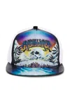 Casablanca Le Premonition Printed Trucker Cap In Black