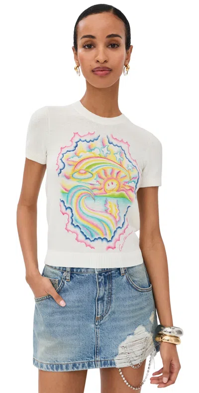 Casablanca Le Reve Ensoleille Tee Le Reve Ensoleille In White