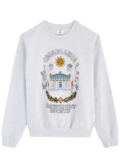 CASABLANCA CASABLANCA LE TEMPLE DU SPORT COTTON SWEATSHIRT