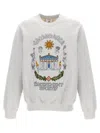Casablanca Grey Long Sleeves Printed Sweatshirt In Gray
