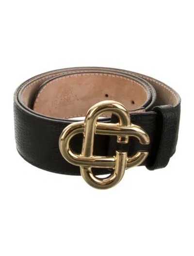 Pre-owned Casablanca Leather Belt In Black