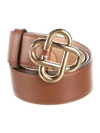 Pre-owned Casablanca Leather Belt In Brown/neutrals