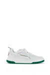 Casablanca The Court Logo-appliquéd Leather Sneakers In Bianco