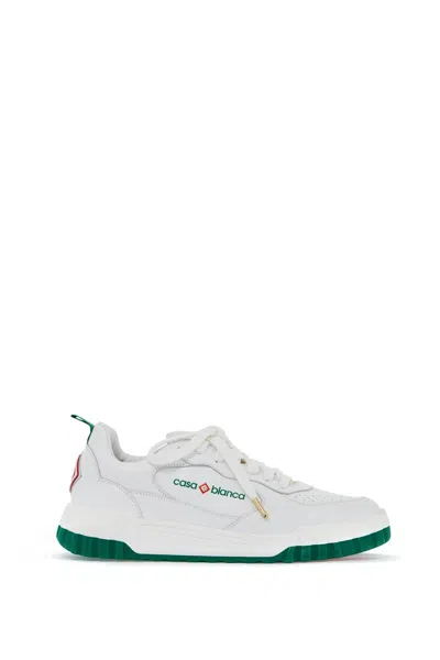 Casablanca Leather Court Sneakers For A In White