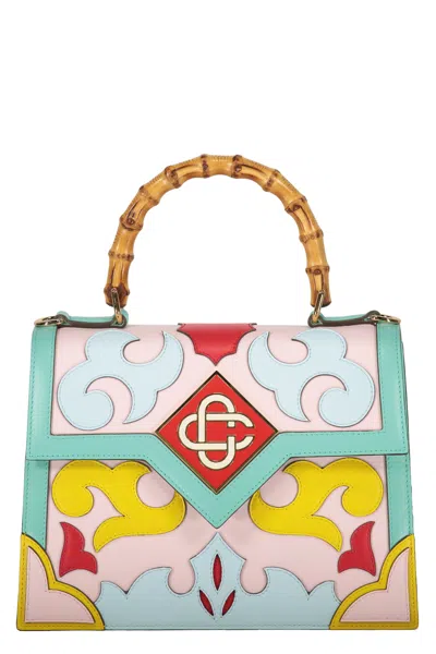 Casablanca Leather Handbag In Multicolor
