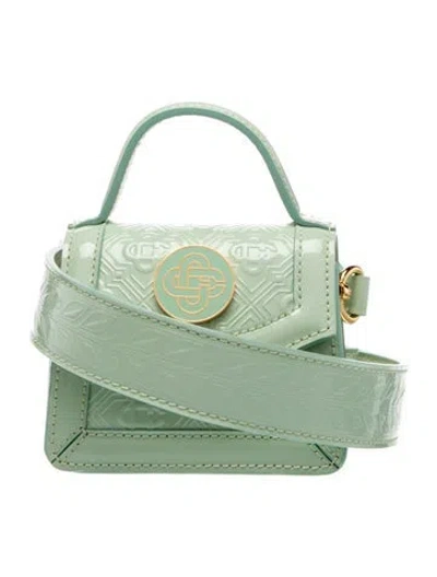 Pre-owned Casablanca Leather Jeanne Micro Bag W/ Tags In Green
