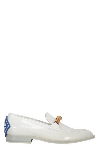 Casablanca Leather Loafers In White