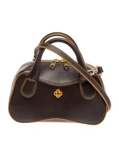 Pre-owned Casablanca Leather Shoulder Bag In Brown
