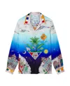 Casablanca Le Dimension Illustration Style-print Shirt In Multicolor