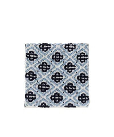 Casablanca Letter Pattern Scarf In Blue