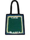 Casablanca Lettering Cotton Tote Bag