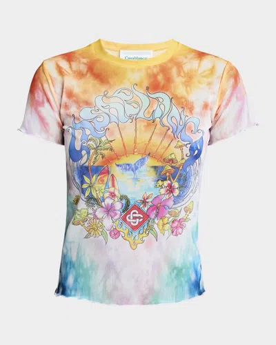 Casablanca Lettuce Surf Trip Tie Dye T-shirt In Multicolor