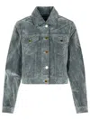 Casablanca Light Blue Cotton Blend Jacket