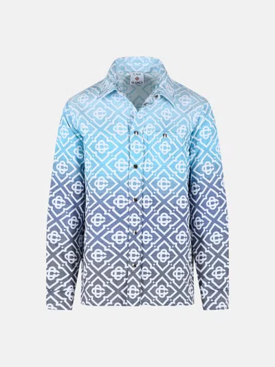 Casablanca Light Blue Cotton Blend Jacket