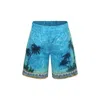 Casablanca Printed Shorts In Light Blue