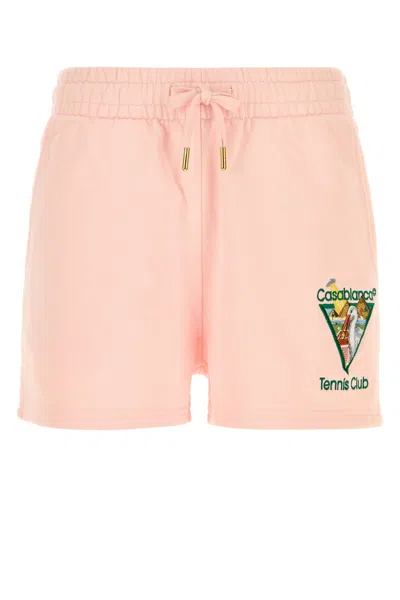 Casablanca Cotton Shorts Featuring Back Pocket Detail In Pink