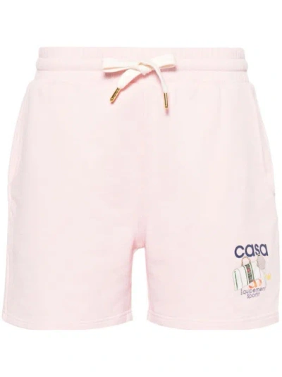 Casablanca Equipment Sportif Printed Sweat Shorts Equipement Sportif L In Pink