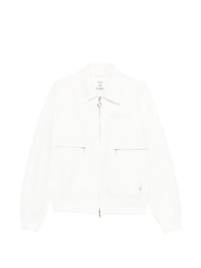 Casablanca Lightweight Cotton Jacket For Men In Clouddance